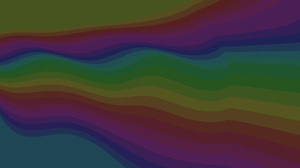 Muted Rainbow Wave Abstract: Subtle Color Gradient with Flowing Stripes for Sophisticated Backgrounds and Graphic Design