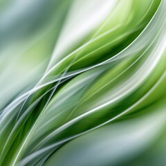 Abstract green flowing lines dynamic background design