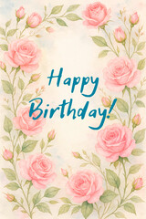 happy birthday - card.