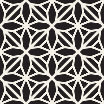 Vector seamless pattern. Modern stylish abstract texture. Repeating geometric tiles from striped elements