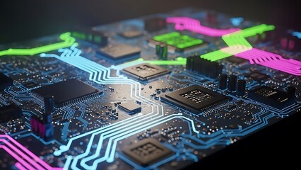Illuminated computer circuit board