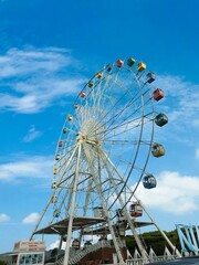 ferris wheel on a sunny day
