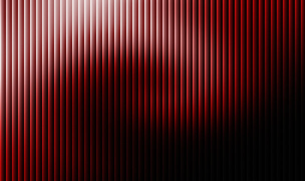 Abstract background featuring dramatic vertical red and white light gradients across dark textured parallel lines creating a modern digital curtain effect