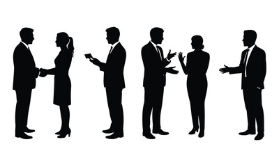 Social Networking Silhouettes of Business Pairs in Conversation