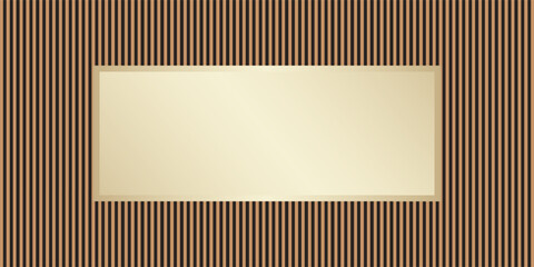 Decorative rail panels and a mirror in the center. Decor and interior.