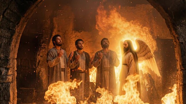 Shadrach, Meshach, and Abednego Refuse to Bow and Survive the Fiery Furnace