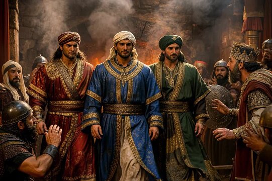 Shadrach, Meshach, and Abednego Refuse to Bow and Survive the Fiery Furnace