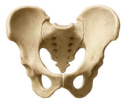 Pelvic ilium with wide, wing-like structure and prominent iliac crest.