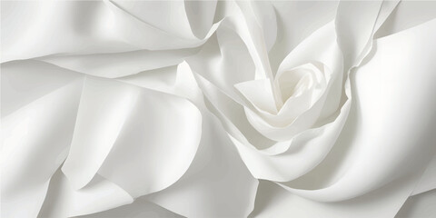Smooth white silk and satin fabric background featuring soft luxury waves and elegant drapery texture for wedding fashion decoration