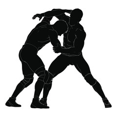 Vector silhouette of a young male athlete running with a ball, representing sports, football, soccer, and active movement