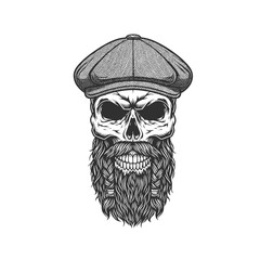 owl with skull and crossbones