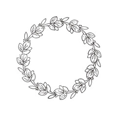 floral frame with flowers