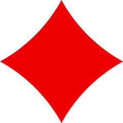 Obraz premium Diamond-shaped red icon for emphasis tags