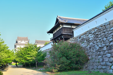 福山城　御湯殿と伏見櫓の風景　広島県福山市