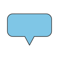 Blue speech bubble Vector