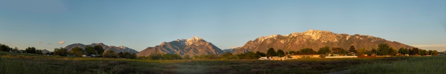 Wasatch Panorama Summer Sunset