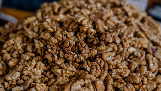 Fresh sun-dried wallnuts