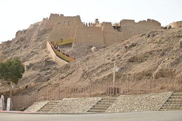The Tashkurgan Stone City was a small fortified city with multiple layers of walls. Today, some of the walls have collapsed, leaving behind a unique sight of piles of stones and ruins. Location: China