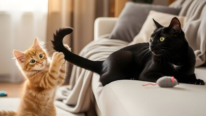 Kitten cat feline image .