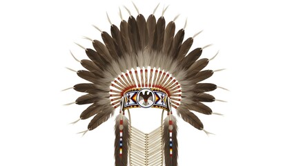 Traditional native american headdress