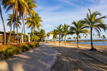 Obraz premium Matheson Hammock Park at sunset in Coral Gables Florida USA