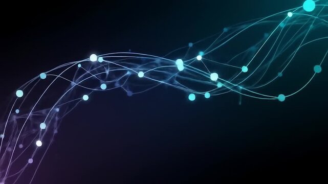 Digital Technology Network Background Abstract Data Connections Futuristic Global Communication Flow.