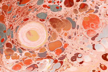 Abstract Ebru Marbling Texture Background