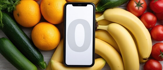 Bright green vegetables and a smartphone are set on a countertop, showcasing an inspiring meal prep scene in a kitchen