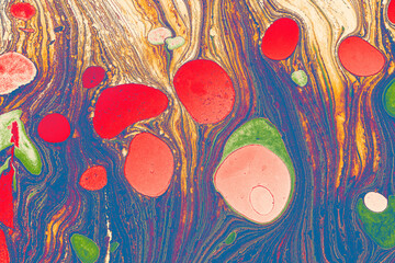 Abstract Ebru Marbling Texture Background