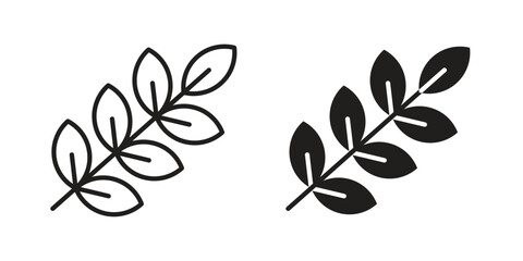Obraz premium Lavender icon for website, thin line icons. vector logo design