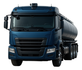 High-capacity gas transport truck with advanced safety monitoring system.