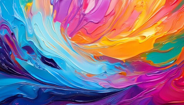 artistic painting of acrylic texture in colorful colors - Powered by Adobe