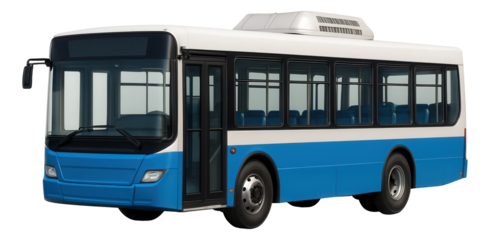 Suburban bus featuring a single rear entry and a prominent roof exhaust vent.