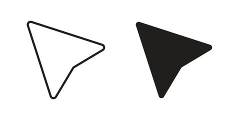 Cursor icons. Minimal logo design element, vector illustration.