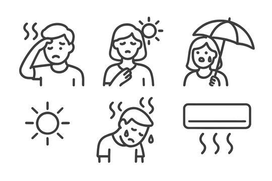 Heat and Cold Weather Icons