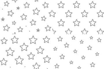 Gray background with white neon stars
