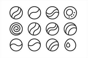 Fototapeta premium Abstract Circle Icons