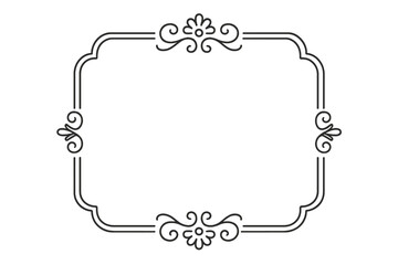 Ornate Vintage Frame with Floral Accents