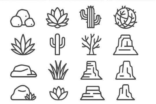 Desert Icon Set