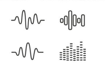 Audio Waveform Icons