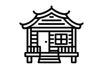 Traditional Japanese House Icon