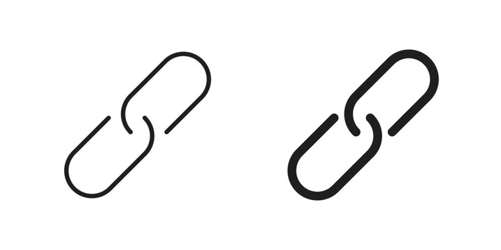 Link icons. Minimal logo design element, vector illustration.