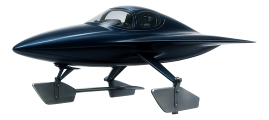 Streamlined hydroplane with retractable water rudders for enhanced maneuverability.