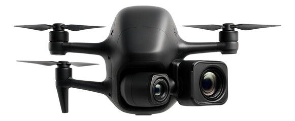 Enclosed fuselage drone with side-mounted thermal imaging camera.