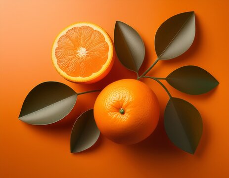 vibrant tangerine orange tech minimalist business background