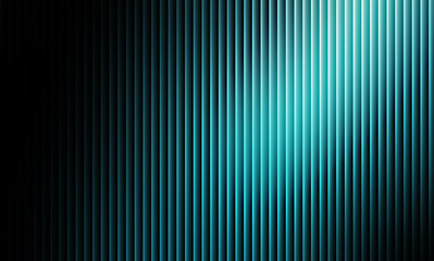 Abstract background featuring glowing vertical blue cyan light bars fading into deep black darkness creating modern digital texture