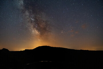 Fototapeta premium Milkyway from Gratte Bruyere Point View - Correze - Limousin