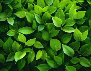 green leaves in the garden