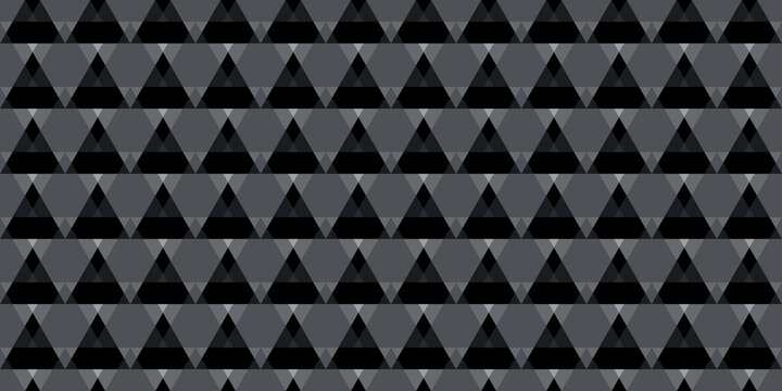 Geometric Black and Grey Triangle Pattern