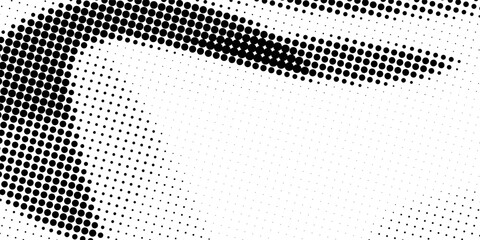 Halftone abstract portrait with minimal dot pattern and strong contrast